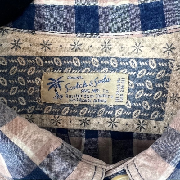 Scotch & Soda Check Print Button Down Shirt - Picture 5 of 7